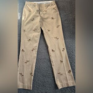 Vintage Men’s Polo Ralph Lauren Chino Pants with Embroidered Ducks 34x34